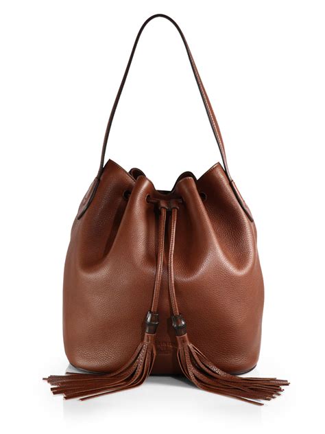 gucci bucket bag brown